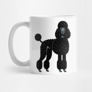 Black Standard Poodle Mug